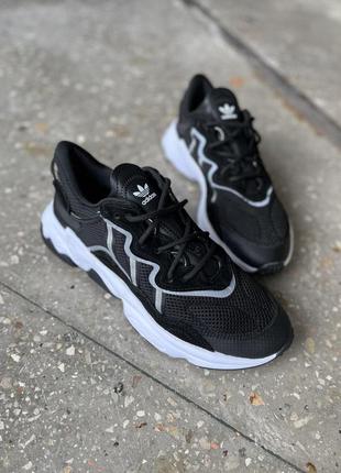 Чоловічі кросівки adidas ozweego plus black white