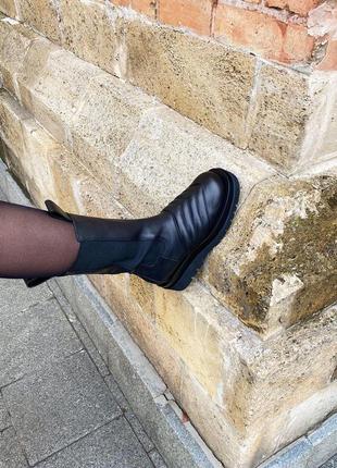 Женские ботинки bottega veneta black 7 челси,боттега венета6 фото