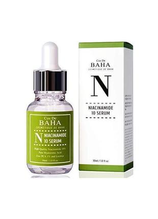 Сироватка для обличчя з ніацинамідом і цинком cos de baha niacinamide serum with zinc, 30 мл