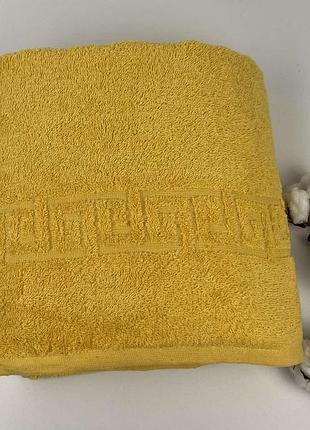 Рушник домашний текстиль 100х180 жовтий