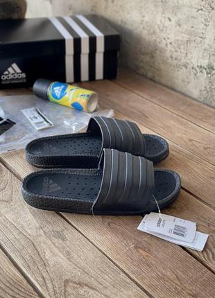 Мужские шлепанцы adidas adilette black2 фото