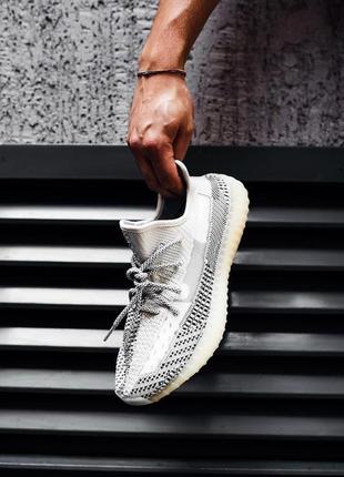 Женские кроссовки  adidas yeezy boost 350 v2 topen (рефлективные шнурки)3 фото