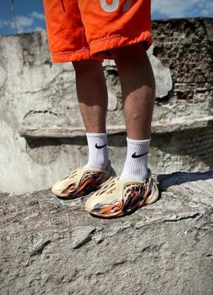 Мужские yeezy foam runner beige orange (no logo)5 фото