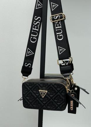 Сумка guess zippy snapshot black