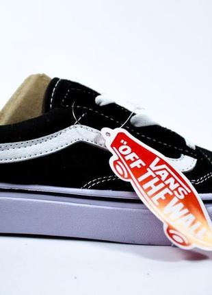 Женские кеды vans old skool black&amp;white7 фото