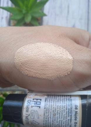 Тональный крем eveline selfie time foundation & concealer тон 08 nude beige3 фото