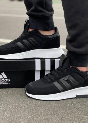 Мужские кроссовки adidas black5 фото