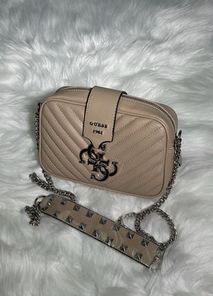 Сумка guess penelope beige