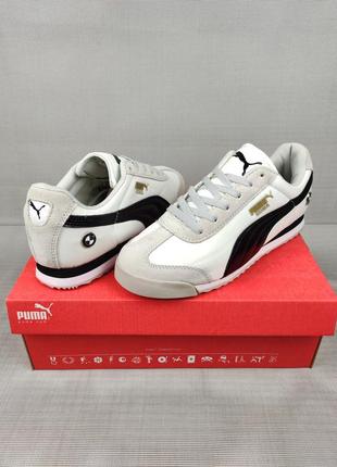 Кроссовки puma bmw mms roma gray мужские4 фото