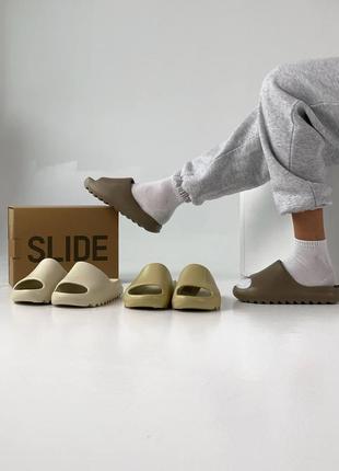 Женские кроссовки  adidas yeezy slide earth brown8 фото