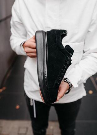 Женские кроссовки alexander mcqueen low larry black 310 фото