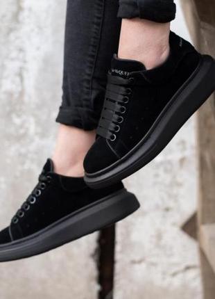 Женские кроссовки alexander mcqueen low larry black 39 фото