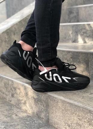 Женские кроссовки  adidas yeezy boost 700 logo black2 фото