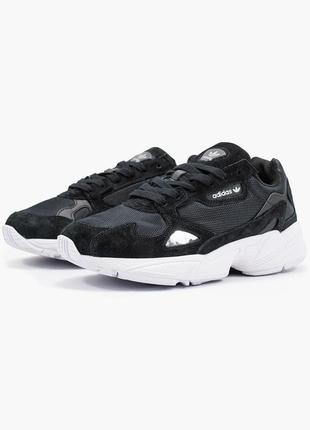 Женские кроссовки  adidas falcon black 110 фото