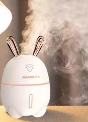 Зайчик зволожувач повітря і нічник 2в1 humidifier