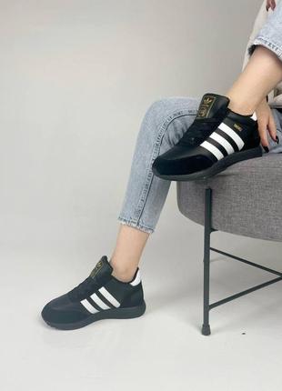 Женские кроссовки  adidas iniki black9 фото