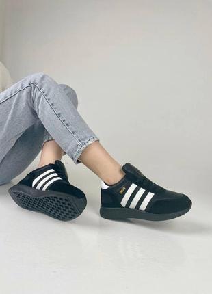 Женские кроссовки  adidas iniki black1 фото