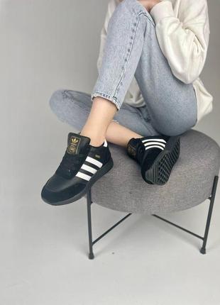 Женские кроссовки  adidas iniki black8 фото