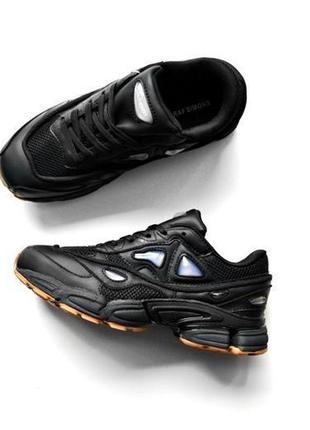 Мужские кроссовки  adidas raf simons ozweego black gum2 фото