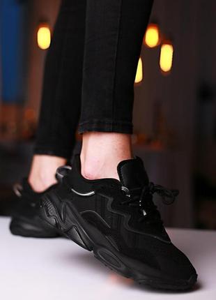 Мужские кроссовки  adidas ozweego adiprene pride full black7 фото