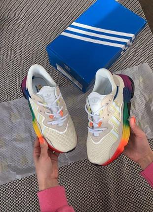 Женские кроссовки  adidas ozweego adiprene pride rainbow