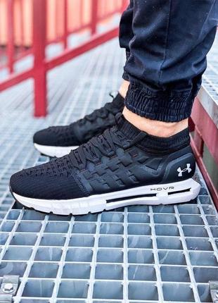 Мужские кроссовки  under armour hovr phantom se black white