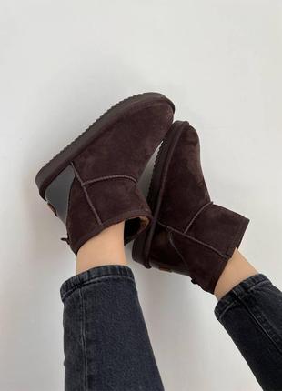 Ugg dark burgundy (лакований задник)