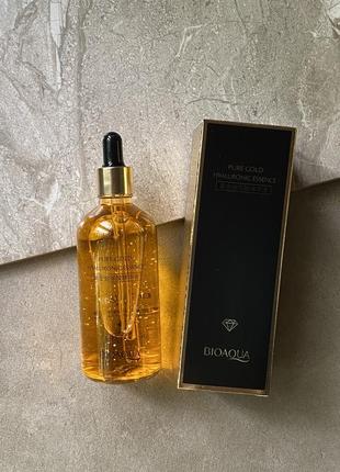Сироватка для обличчя bioaqua 24 k gold hyaluronic acid
