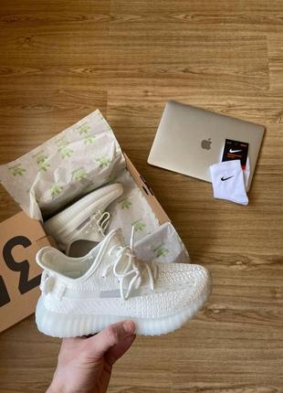 Adidas yeezy boost 350 v2 full white4 фото