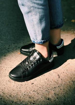 Женские кроссовки  adidas y-3 stan smith black