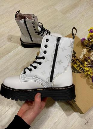 Ботинки женские dr. martens jadon louis vuitton custom