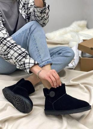 Угги женские ugg mini bailey button9 фото