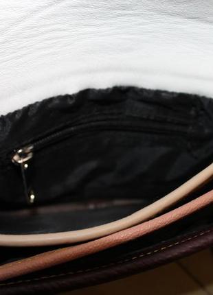 Оригінальна сумка кроссбоди через плече з натуральної шкіри8 фото