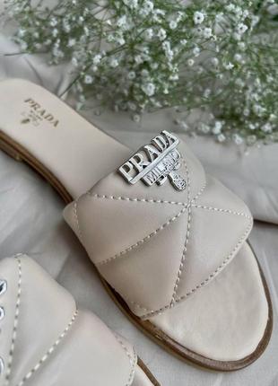 Шлепанцы женские prada slides6 фото