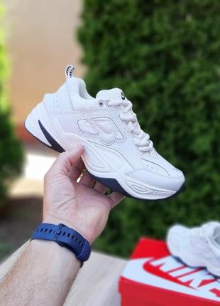 Жіночі кросівки nike m2k tekno, молочні, в'єтнам5 фото