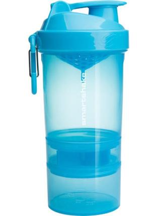 Шейкер спортивный smartshake original2go 600ml neon blue (10560102)