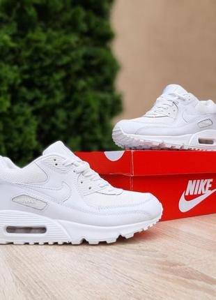 Жіночі кросівки nike air max 90 (білі) демісезонні модні спортивні кроси