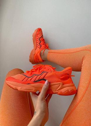 Женские кроссовки  adidas ozweego orange