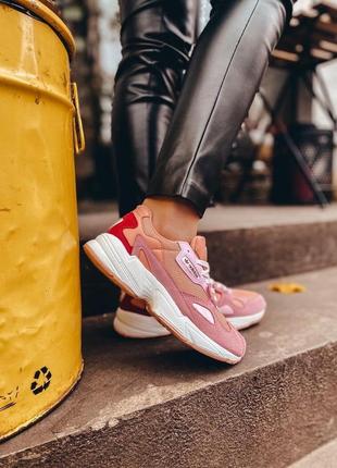 Женские кроссовки  adidas falcon pink4 фото