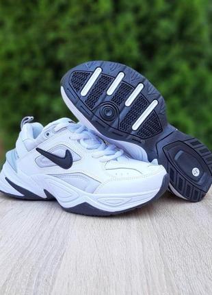 Жіночі кросівки nike m2k tekno, білі з чорним, в'єтнам