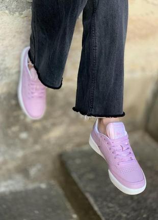 Женские кроссовки  reebok club c 85 pink8 фото