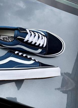 Кеди vans old skool blue, кеди ванс, мужские и женские2 фото