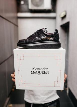 Женские кроссовки alexander mcqueen low galaxy black8 фото