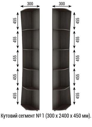 Шафа-купе кутова з кутовим елементами  шафи-купе різних розмірів 900-3500 мм. шафа для дому7 фото