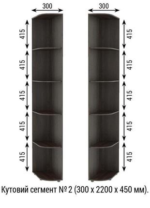Шафа-купе кутова з кутовим елементами  шафи-купе різних розмірів 900-3500 мм. шафа для дому6 фото