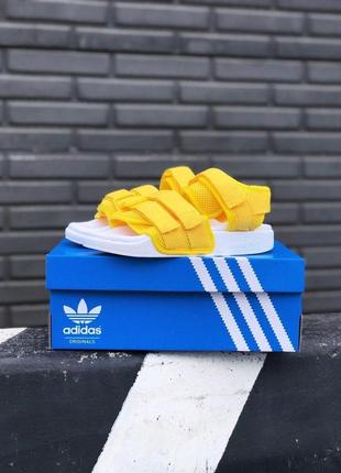 Сандалии женские  adidas yellow white7 фото