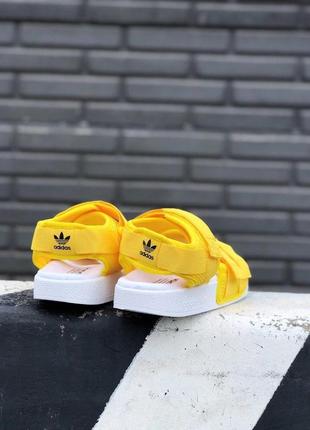 Сандалии женские  adidas yellow white4 фото