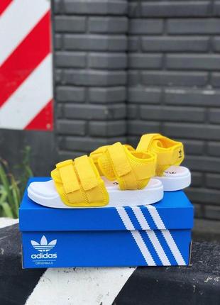 Сандалии женские  adidas yellow white8 фото