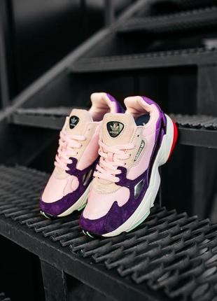 Кроссовки женские adidas falcon purple pink2 фото