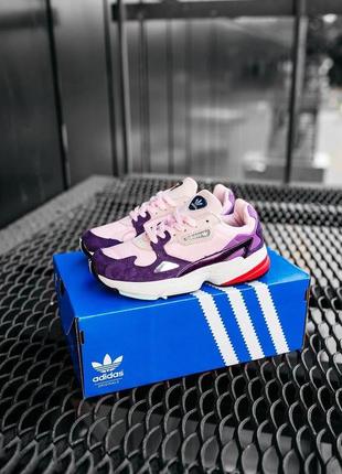 Кроссовки женские adidas falcon purple pink9 фото